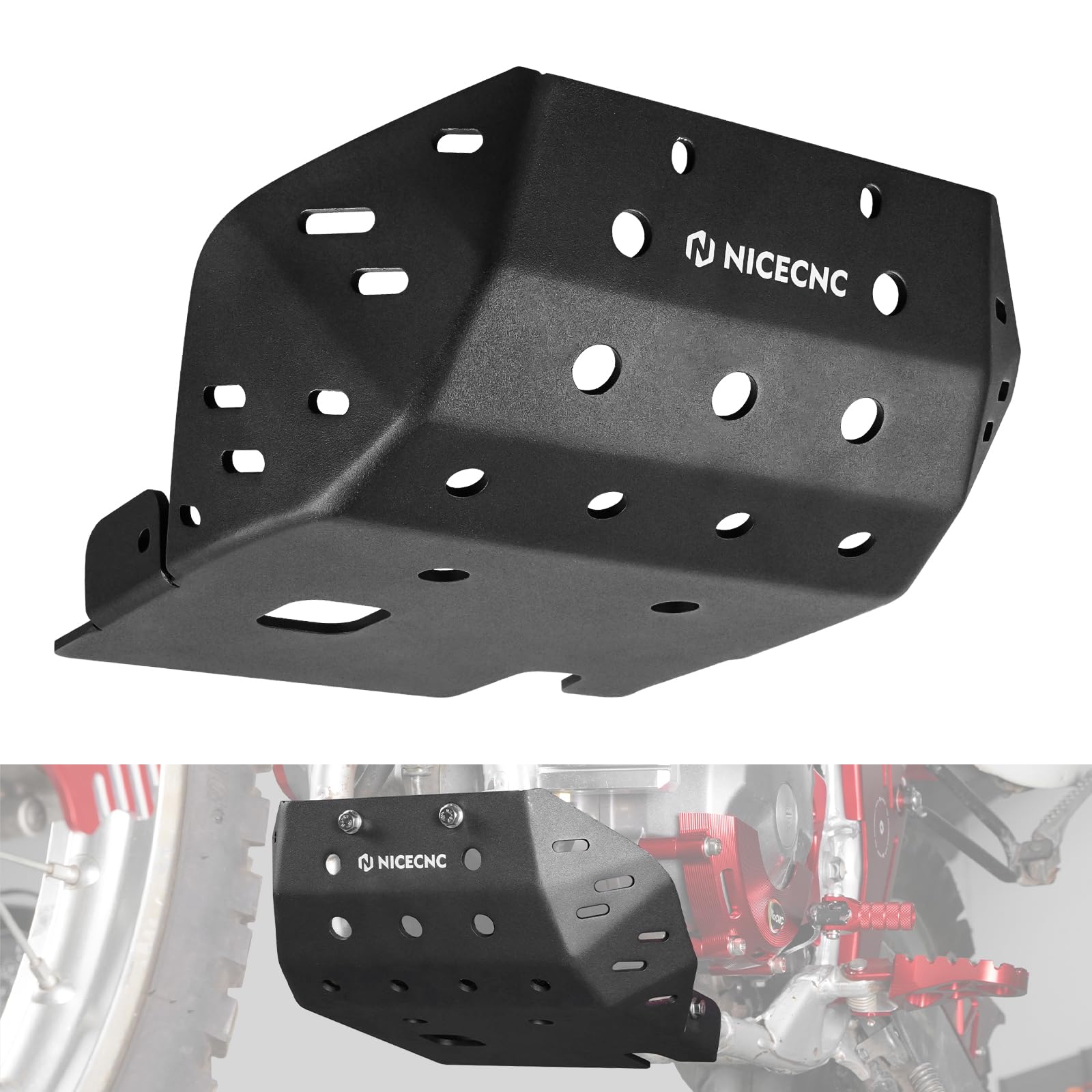Amazon.com: NICECNC Black Skid Plate Bash Crash Plate Engine